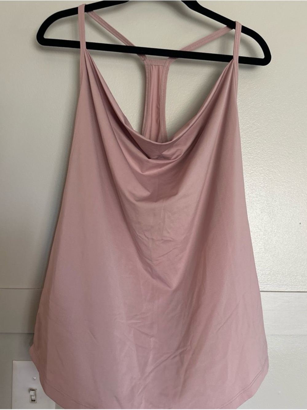 Women's Fabletic Draped Front Tank Top - Blush Pink